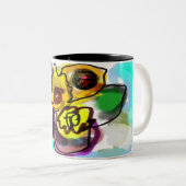 Tasse 2 Couleurs Cool d'art Sunflower (Devant droit)