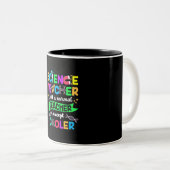 Tasse 2 Couleurs Cool enseignant en sciences (Devant droit)
