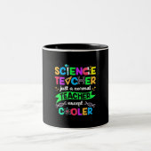 Tasse 2 Couleurs Cool enseignant en sciences (Centre)