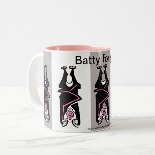 Tasse 2 Couleurs Cool - Graphique - BATTY pour vous - (Devant gauche)