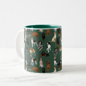 Tasse 2 Couleurs Coonhound (Devant gauche)