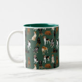 Tasse 2 Couleurs Coonhound (Gauche)