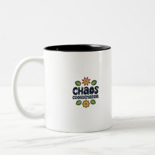 Tasse 2 Couleurs Coordonnateur de chaos Maman Papa spécial