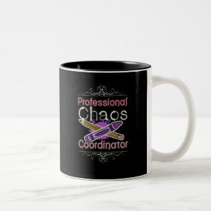 Tasse 2 Couleurs Coordonnateur professionnel de chaos de professeur