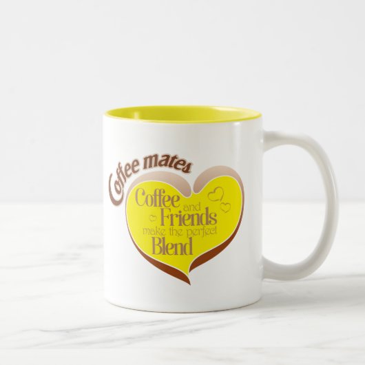 Tasse 2 Couleurs Copains de café (Droit)