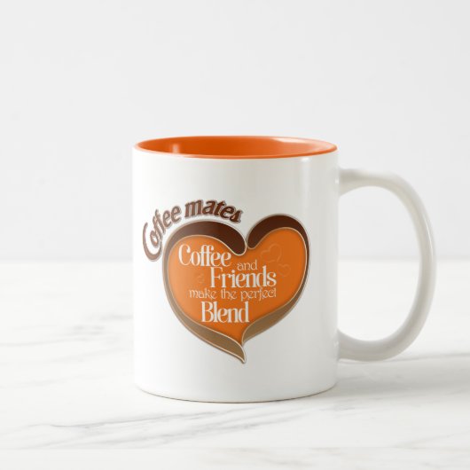 Tasse 2 Couleurs Copains de café (Droit)