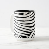 Tasse 2 Couleurs Copie inspirée de zèbre (Devant gauche)