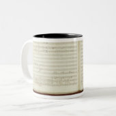 Tasse 2 Couleurs Copie manuscrite 'du Flute magique (Devant gauche)