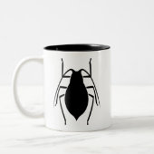Tasse 2 Couleurs Copie noire d'insecte d'aphis (Gauche)