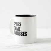 Tasse 2 Couleurs Copine Femme Copines Comme Connasses (Devant gauche)