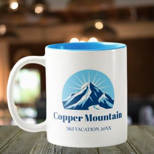 Tasse 2 Couleurs Copper Mountain Colorado ski vacances souvenir