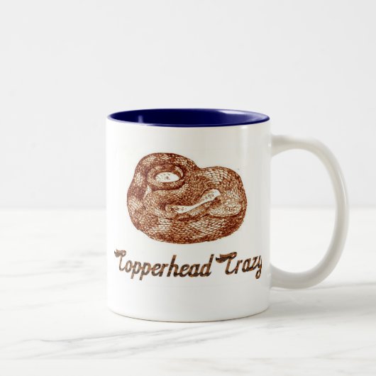 Tasse 2 Couleurs Copperhead fou (Droit)
