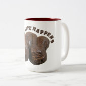 Tasse 2 Couleurs Coprolite arrive Dinosaur (Devant droit)