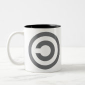 Tasse 2 Couleurs Copyleft - l'information veut être libre (Gauche)