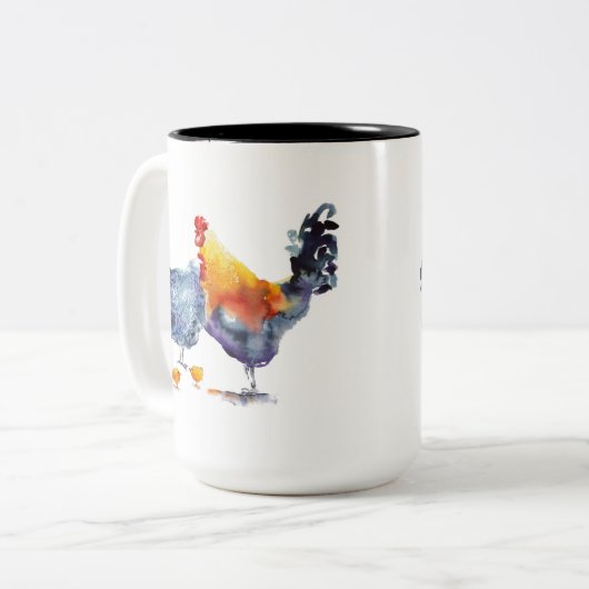 Tasse 2 Couleurs Coq (Devant gauche)