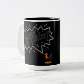 Tasse 2 Couleurs Coq de café (Devant gauche)