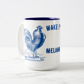 Tasse 2 Couleurs Coq et ferme de l'époque victorienne (Devant gauche)