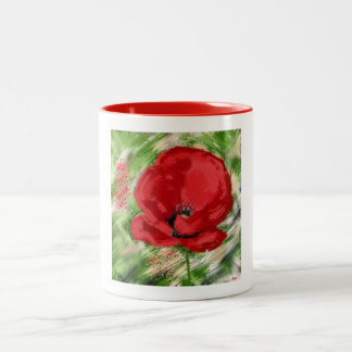 Tasse 2 Couleurs coquelicot