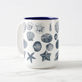 Tasse 2 Couleurs Coques nautiques (Devant gauche)