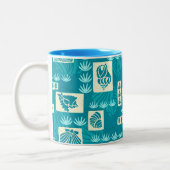 Tasse 2 Couleurs Coques sous-marines de Kua Bay Hawaiian (Gauche)