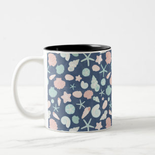 Tasse 2 Couleurs Coquillages Côtiers Plage & Océan Design