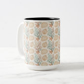 Tasse 2 Couleurs Coquillages et Corail (Devant gauche)