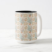Tasse 2 Couleurs Coquillages et Corail (Devant droit)