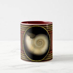 Tasse 2 Couleurs Coquille - Conchologie - Nautilus