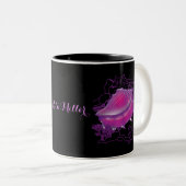Tasse 2 Couleurs Coquille marine rose (Devant droit)