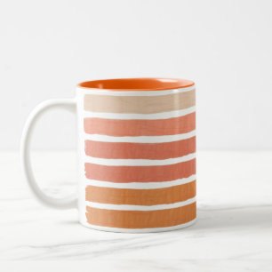 Tasse 2 Couleurs Corail Stripes Orange Stripes