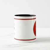 Tasse 2 Couleurs Corbeau rouge (Centre)