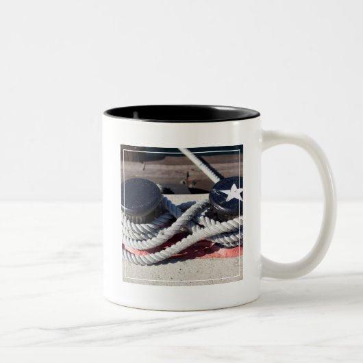 Tasse 2 Couleurs Corde attachée à deux bornes (Droit)