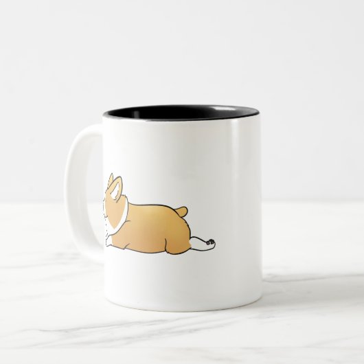 Tasse 2 Couleurs Corgi (Devant gauche)