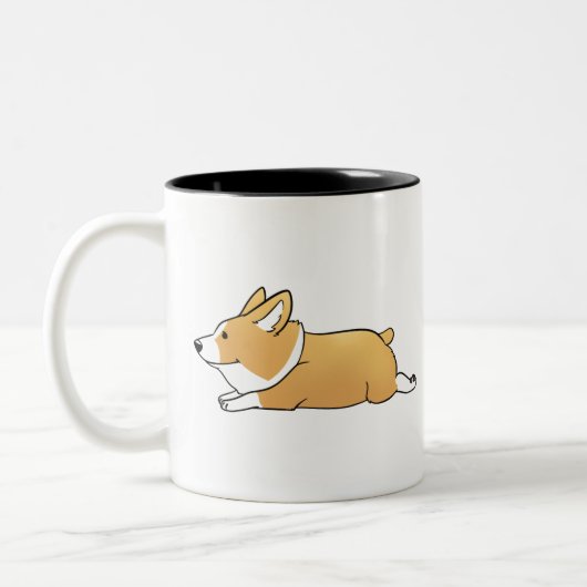 Tasse 2 Couleurs Corgi (Gauche)
