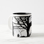 Tasse 2 Couleurs Corneilles (Devant gauche)