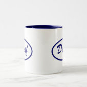 Tasse 2 Couleurs Correction nommée de Decaf décaféinée (Centre)