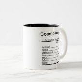 Tasse 2 Couleurs Cosmétologiste personnalisé Valeur nutritive (Devant droit)