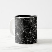 Tasse 2 Couleurs Cosmic_Web_of_Stars. (Devant gauche)