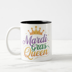 Tasse 2 Couleurs Costume de la Reine du Défilé de Mardi Gras 