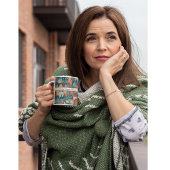 Tasse 2 Couleurs Cosy Hygge Village Nordic Folk Art, personnalisé