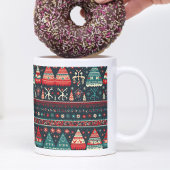 Tasse 2 Couleurs Cosy Motif nordique Vert Noël scandinave