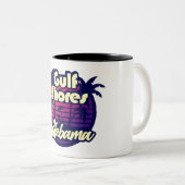 Tasse 2 Couleurs Côte du Golfe Alabama (Devant droit)