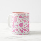 Tasse 2 Couleurs Coton Bonbon Pink Polka Dot (Devant gauche)