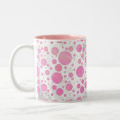 Tasse 2 Couleurs Coton Bonbon Pink Polka Dot (Gauche)