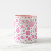 Tasse 2 Couleurs Coton Bonbon Pink Polka Dot (Centre)
