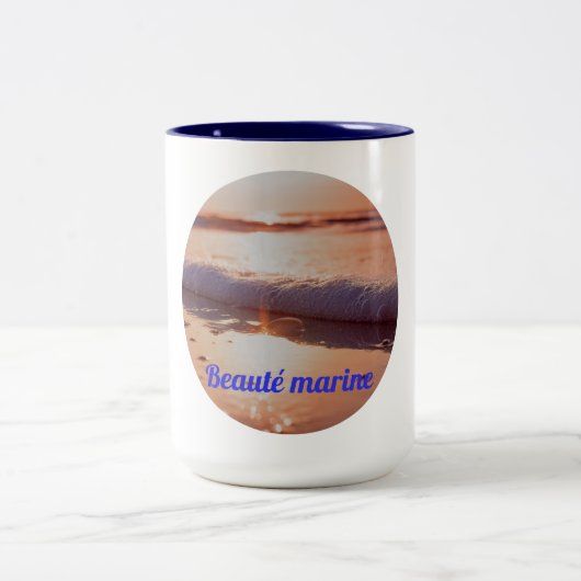Tasse 2 Couleurs Couche de soleil beauté marine (Centre)