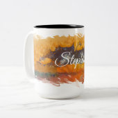 Tasse 2 Couleurs Coucher de soleil Abstrait 0612 (Devant gauche)