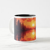 Tasse 2 Couleurs coucher de soleil d'automne (Devant gauche)