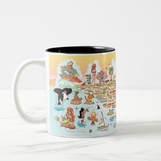 Tasse 2 Couleurs Coucher de soleil SoCal (Gauche)