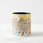 Tasse 2 Couleurs Coucher de soleil SoCal (Centre)